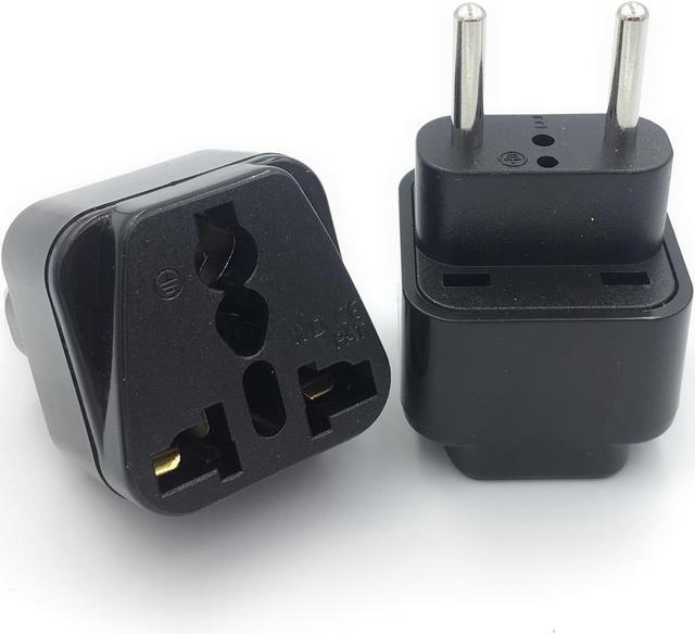 1pcs Universal EU Plug Adapter International AU UK US To EU Euro KR Travel  Adapter Electrical Plug Converter Power Socket