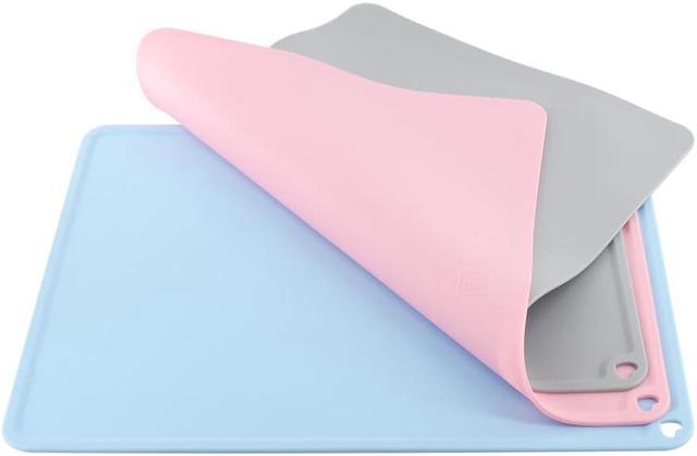 Silicone Slap Mat 410*310mm Blue/ Gray/Pink Clean-up Or Resin Transfer To  Protect Work Surface For DLP SLA 3D Printer Parts Color:Blue