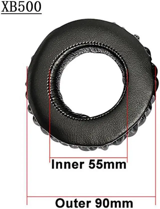 Main image of Replacement Leather Ear Pads Cushion for MDR-XB500 MDR-XB700 MDR XB500 XB700 Headphones Earpads Muffs Cups Accessories(xb500)