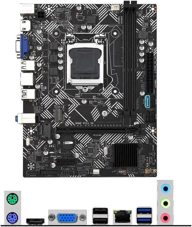 Alt view image 4 of 5 - B75 Desktops Motherboard LGA 1155 Support Intel I3/i5/i7 Processor CPU DDR3 16G Memory RAM SATA M.2 HDMI VGA B75-VH