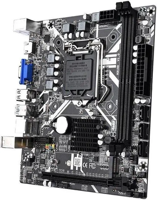 Alt view image 3 of 5 - H310 Motherboard LGA 1151 DDR4 RAM Support Intel i3/i5/i7 Processor M.2 16GB RAM SATA3.0 USB3.1 Slot Desktop Mainboard