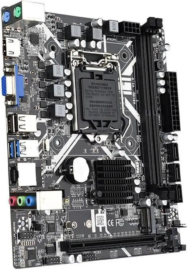 Alt view image 2 of 5 - H310 Motherboard LGA 1151 DDR4 RAM Support Intel i3/i5/i7 Processor M.2 16GB RAM SATA3.0 USB3.1 Slot Desktop Mainboard