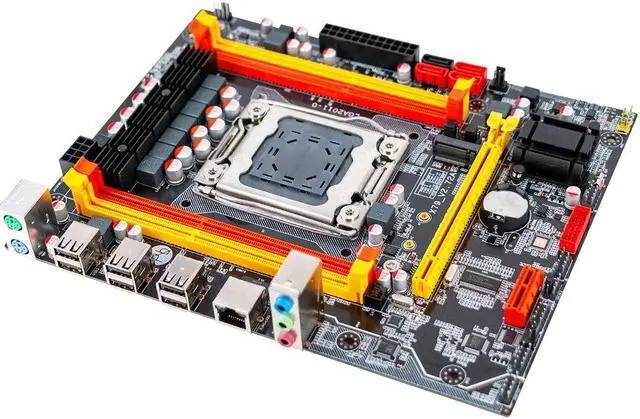 Alt view image 4 of 5 - X79M Motherboard LGA 2011 CPU Xeon E5 Support ECC REG DDR3 128GB M.2 NVME NGFF SATA3.0 USB2.0 X79 Server Mainboard