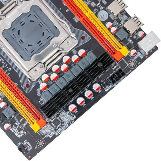 Alt view image 2 of 5 - X79M Motherboard LGA 2011 CPU Xeon E5 Support ECC REG DDR3 128GB M.2 NVME NGFF SATA3.0 USB2.0 X79 Server Mainboard
