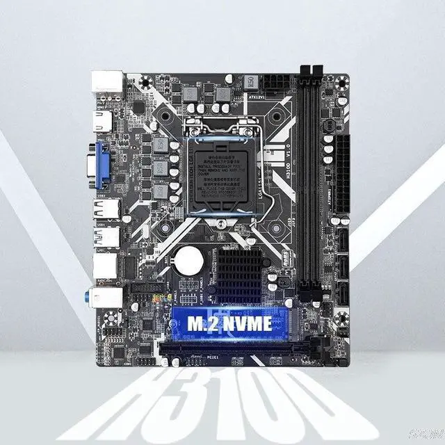 Alt view image 5 of 5 - H310 Motherboard LGA 1151 DDR4 RAM Support Intel i3/i5/i7 Processor M.2 16GB RAM SATA3.0 USB3.1 Slot Desktop Mainboard