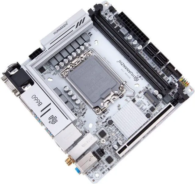 Alt view image 2 of 4 - B660M Motherboard LGA 1700 Dual DDR4 Memory Slots PCI-E 4.0 M.2 64G Support 12th CPU New Intel B660 B660-ITX