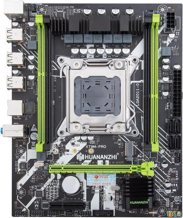 Alt view image 4 of 4 - X79 M PRO Motherboard Support Intel Xeon E5 2689 4*8GB DDR3 RECC Memory NVME USB3.0 NVME USB SATA 3.0