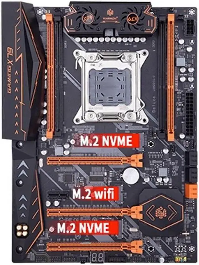 Alt view image 5 of 5 - X79 Motherboard LGA 2011 ATX Support Xeon E5 2620 2640 2650 2680 2690 V1 V2 REG ECC DDR3 Memory M.2 Nvme Sata