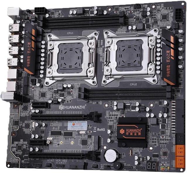 Alt view image 2 of 4 - X79 4D Dual CPU Motherboard for Intel X79 LGA 2011 E5 DDR3 1333 1600 1866MHz 128GB PCI-E SATA3 USB3.0 E-ATX
