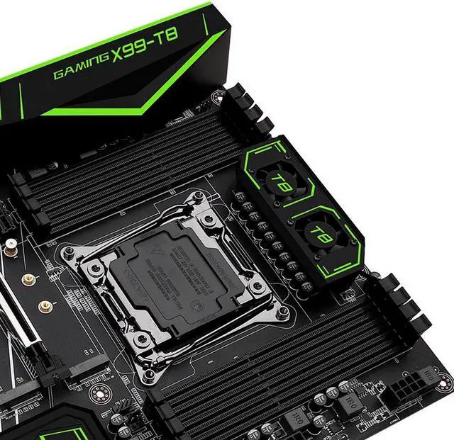 Alt view image 2 of 4 - X99-T8 Motherboard LGA 2011-3 USB3.0 NVME M.2 SSD Support DDR3 REG ECC Memory and Xeon E5 V3 V4 Processor