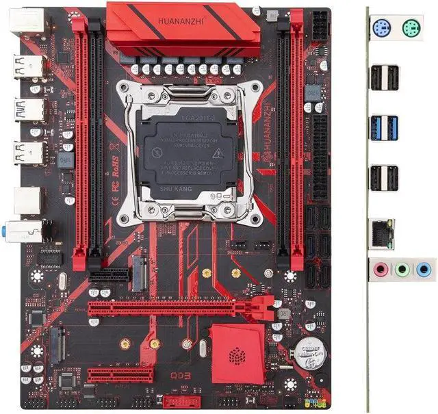 Alt view image 5 of 5 - X99 QD3 Motherboard Kit LGA 2011-3 Xeox with E5 2666 V3 32GB DDR3 RECC Support NVME X99 Motherboard Combo