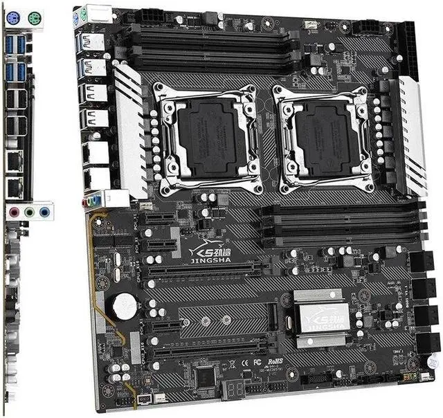 Main image of X99 Dual F2 Combo Motherboard with E5 2666 V3 DDR4 64GB 2400mhz USB3.0 M.2 NVME E-ATX Server Mainboard Set