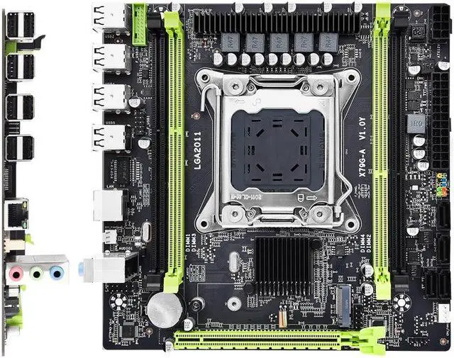 Alt view image 4 of 5 - X79 G A Motherboard M-ATX LGA 2011 Support Dual Channels DDR3 NVME M.2 Placa Mae for XEON E5 V1 V2 CPU