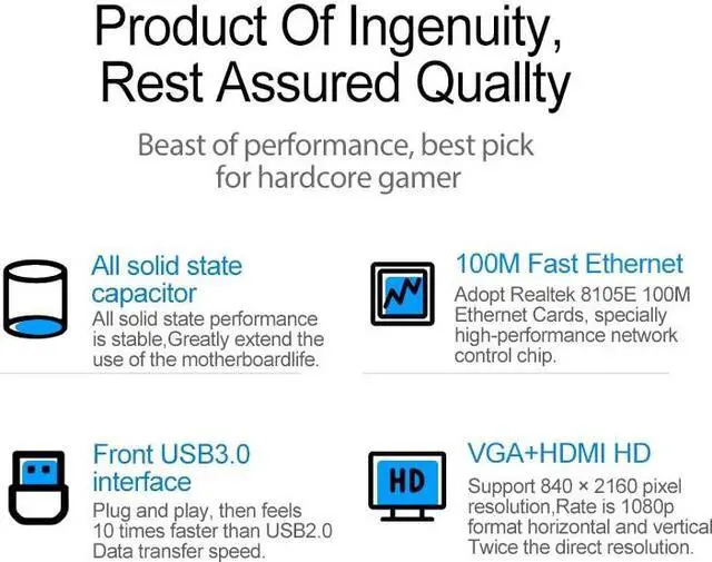 Alt view image 2 of 5 - A88 Motherboard FM2 Dual Channels Support DDR3 Extreme Gaming Performance Support A-M-D A Series Processor