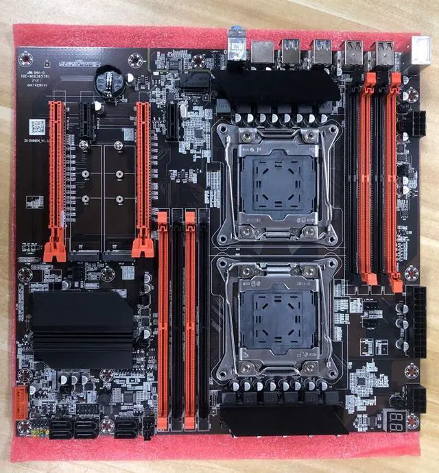 Alt view image 5 of 5 - X99 Motherboard Dual CPU M.2 LGA 2011 V3 E-ATX USB3.0 SATA3 8 DIMM DDR4 Support Xeon processor slot 2011-3
