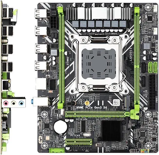Alt view image 2 of 4 - X79 Motherboard Kit Set LGA 2011 with Xeon E5 2650 V2 CPU 16G=8G*2 DDR3 ECC RAM Memory X79 Combo M.2 NVME