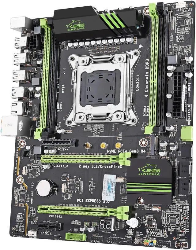 Main image of X79 P Motherboard LGA2011 Support Xeon E5 CPU DDR3 RAM 1600Mhz Four Channels ATX