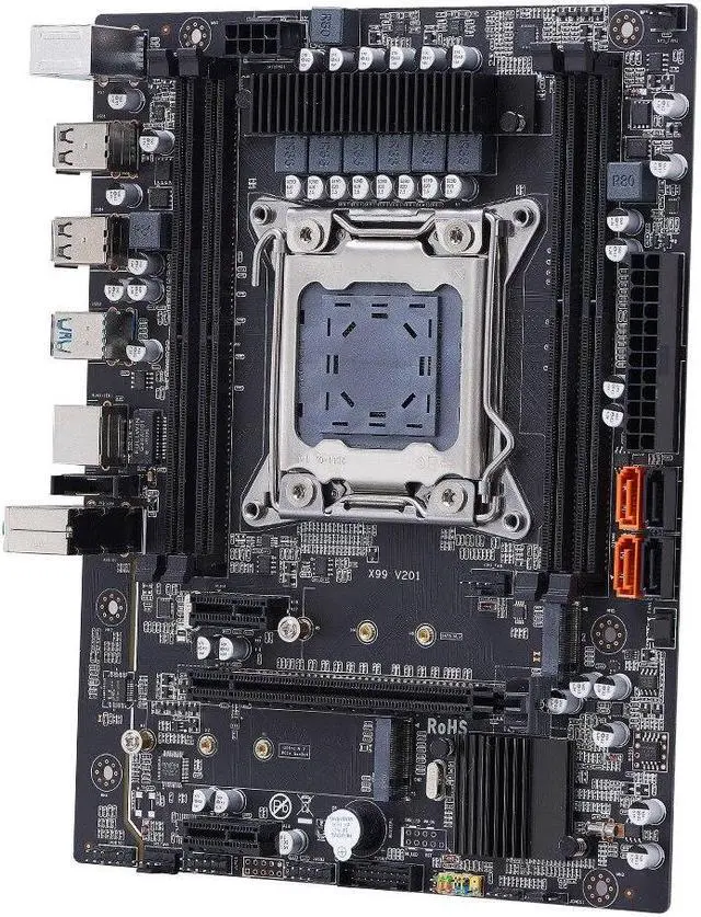 Alt view image 3 of 5 - X99 Motherboard LGA 2011-3 NVME M.2 Slot Support Xeon E5 V3 V4 CPU Processor DDR4 RAM Gamer PC