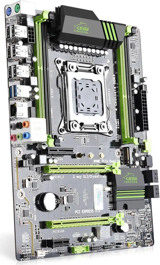 Alt view image 3 of 4 - X79 P Motherboard LGA2011 Support Xeon E5 CPU DDR3 RAM 1600Mhz Four Channels ATX