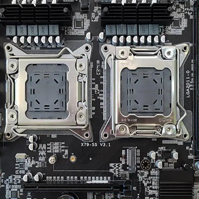 Alt view image 3 of 3 - X79 Motherboard LGA 2011 Support Dual CPU DDR3 Support 64G Memory for LGA 2011 Xeon E5 Series