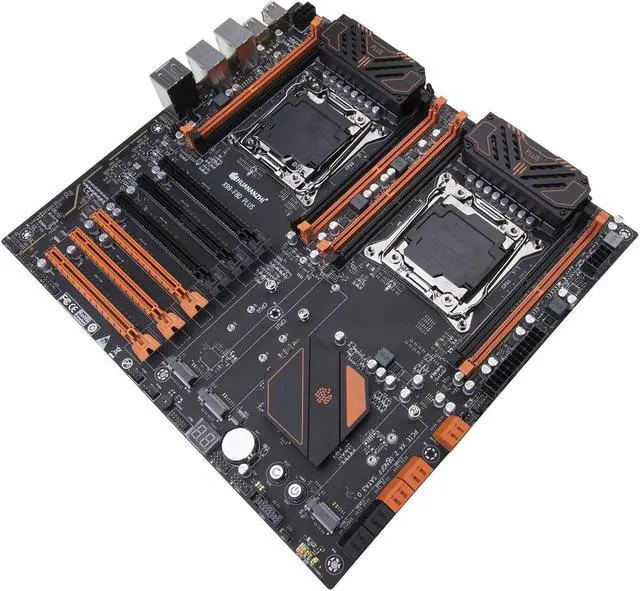 Alt view image 2 of 3 - X99 Dual CPU Motherboard F8D PLUS Intel X99 LGA 2011-3 E5 V3 DDR4 RECC 512GB M.2 NVME NGFF USB3.0 E-ATX Server