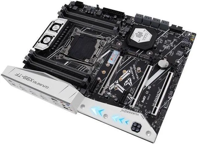 Alt view image 4 of 5 - X99 TF Motherboard Support Inter Xeon E5 DDR3 ECC REG Memory Lga2011-3 M.2 NVME WIFI Interface
