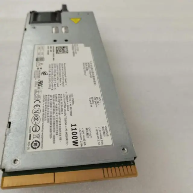 Alt view image 3 of 4 - for R910 T710 Power Supply L1100A-S0 PS-2112-2D1-LF 0TCVRR 1Y45R 1100W