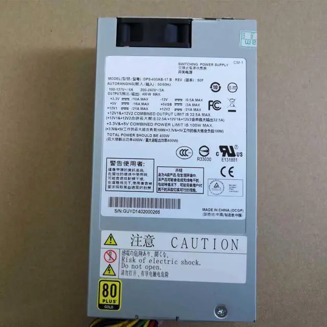 Alt view image 2 of 4 - For DPS-400AB-17 B Small 1U Desktop Computer Power Supply 400W