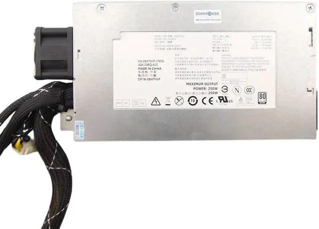 Main image of for D-ell R210 R220 250W Power Supply L250E-S0 N250E-S0 V38RM C627N NPS-250NB A 6HTWP Psu