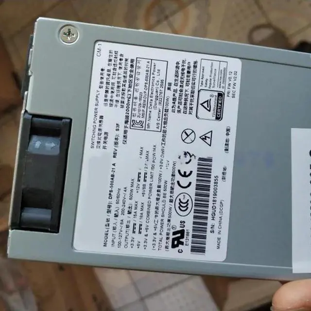 Alt view image 5 of 5 - For D-elta DPS-500AB-21A 500W 1U FLEX Power Supply