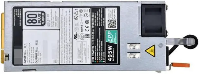 Main image of for D-ell R730/R630/R730XD/T630 495W Power Supply 9338D E495E-S1 Psu