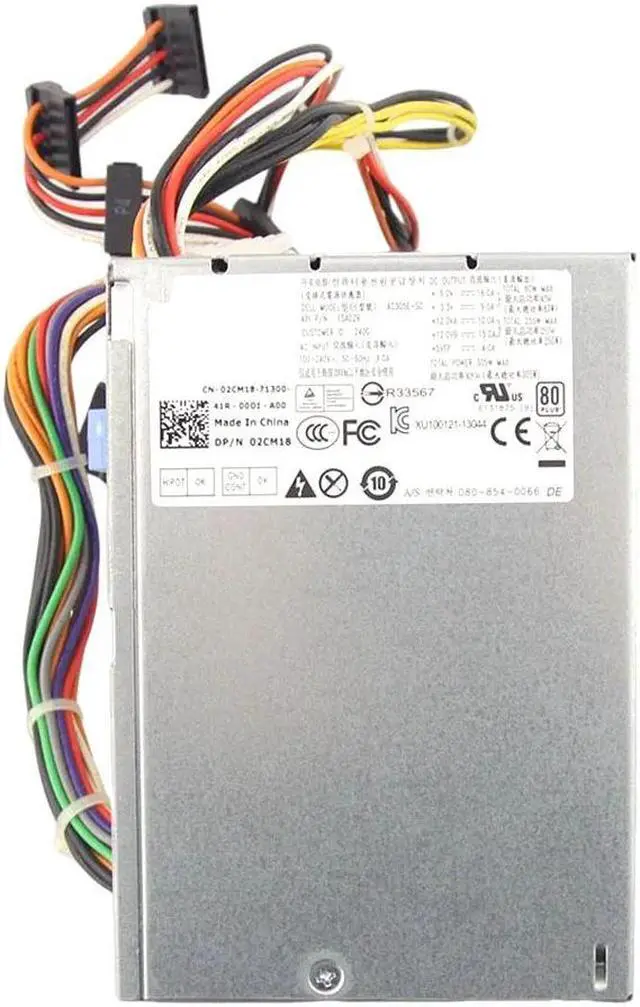 Alt view image 6 of 6 - for D-ell PowerEdge T110 II Power Supply 02CM18 RY51R AC305E-S0 L305E-S0 305W