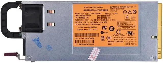 Main image of 750W Server Power for H-P DL380 G6 G7 HSTNS-PL18 511778-001 DPS-750RB A Power Supply PSU