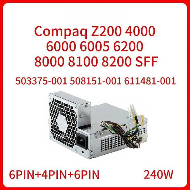 Main image of 240W for Compaq Z200 4000 6000 6005 6200 8000 8100 8200 SFF Switching Power Adapter D10-240P1A Power Supply PSU