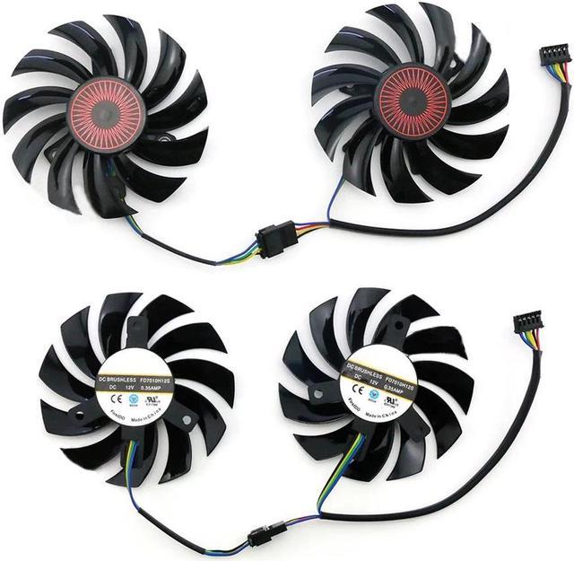 For A SUS GTX1060 950 660 750ti 760 770 RX560 Graphics Card Cooling Fan FD7010H12S 5Pin