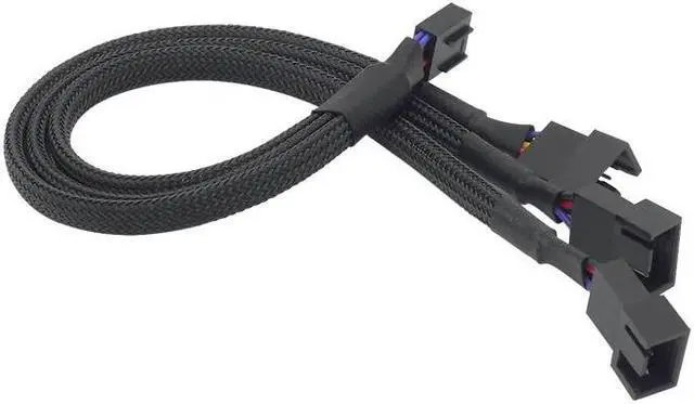 Main image of PWM Fan Splitter 4pin Adapter Cable 1 to 3 Computer CPU Cooler Fan Splitter PC Chassis Fan Extension Power Cable(Small 4Pin 1 to 3)(27cm)
