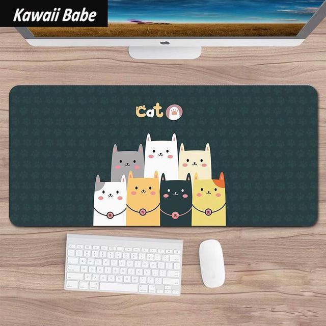 Mouse Pad Kawaii Keyboard, Cute Keyboard Mouse Mat
