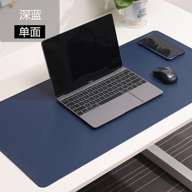 Colorful Star Waterproof Blue Marble Desk Pad 31.5x15.7 Leather Desk Mat  Large Keyboard and Gaming Mouse Pads for Desk Office Desk Décor Non-Slip
