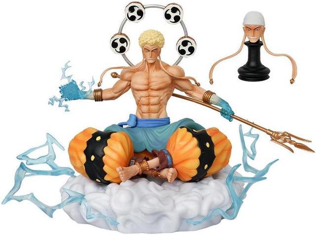 One Piece Figure 22cm Enel Anime Action Figures Room Decorative Gift Model  Ornament Anime Periphery Gifts for Childrens Toys(with box)(22cm Enel) 