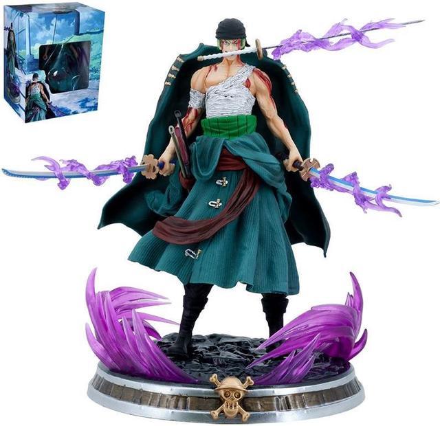 Anime One Piece Roronoa Zoro Wano Country Six Arms Nine Knives Flow Shura  Action Figure 40cm PVC Collection Model Gifts Toys