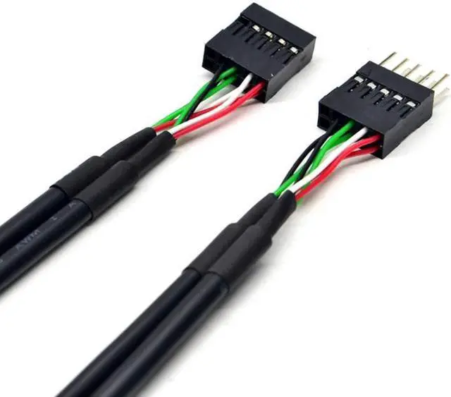 Alt view image 6 of 6 - 9pin M to F.USB 2.0 9 Pin Male to Female Adapter Extension Cable USB2.0 9Pin M/F Multiplier Extension Cord Wire 9 Pin USB2.0 Extension Cable(30cm)