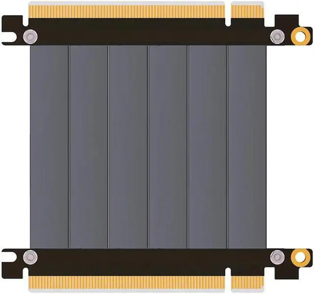 Alt view image 5 of 6 - Computer Cable PCIe 16X PCI Express Extension Cable Riser PCI-E 16X to 16X Extender Riser Card Adapter Flexible Cable