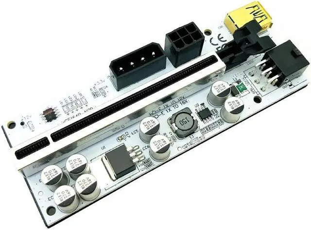 Alt view image 5 of 6 - PCIE Riser 010 010X Riser for Video Card Graphics Card GPU USB 3.0 Cable Cabo Riser PCI Express x16 for BTC Bitcoin Miner Mining