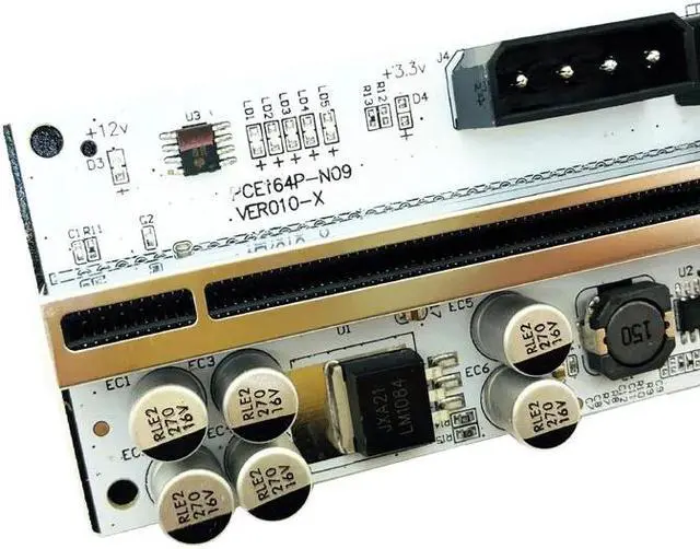 Alt view image 6 of 6 - PCIE Riser 010 010X Riser for Video Card Graphics Card GPU USB 3.0 Cable Cabo Riser PCI Express x16 for BTC Bitcoin Miner Mining