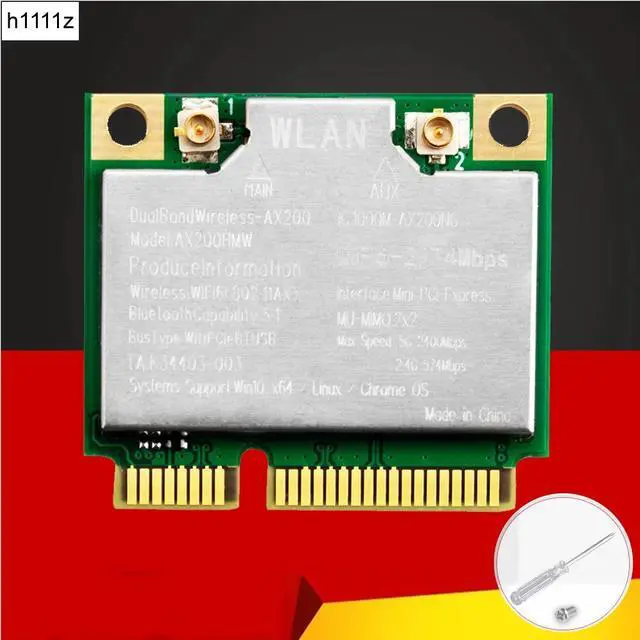 Main image of 2974Mbps Wifi 6 Dual Band Wireless Half Mini PCI-E Network Wlan Wifi Card Bluetooth 5.1 802.11ax/ac 2.4/5Ghz Adapter MU-MIMO