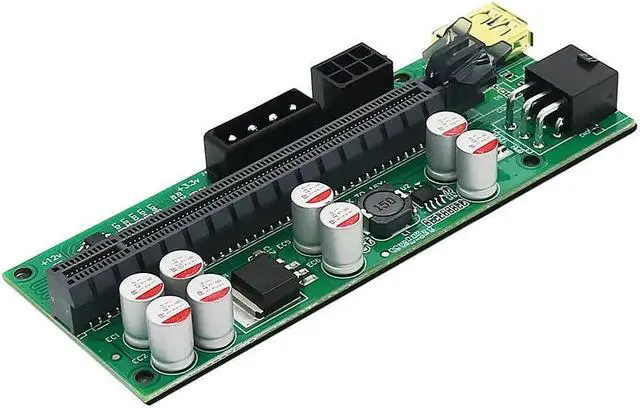 Alt view image 4 of 6 - 6 PCS PCIE Riser 010 USB 3.0 VER010-X Express Cable Riser For Video Card Riser PCI Express X16 Extender For Bitcoin Miner Mining