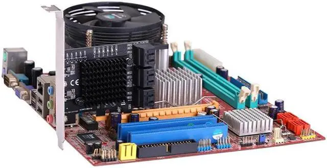 Alt view image 6 of 6 - PCIE SATA PCI-E to SATA Controller 6 Gb/s PCI Express SATA Extension Card Expansion Adapter 6 Port SATA3.0 Riser for Chia Mining