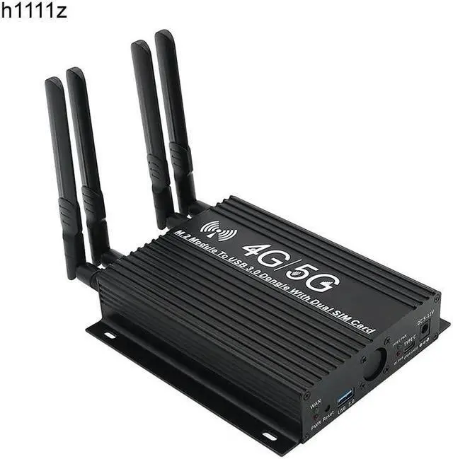 Main image of M.2 Network Adpater NGFF M.2 4G/5G Module to USB 3.0 Adapter with Dual SIM Card Slots Cooler Fan DC 5-12V Type-C Auxiliary Power