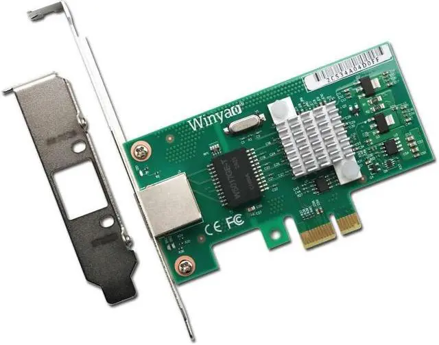 Alt view image 6 of 6 - 1000Mbps Gigabit PCIE Network Card Ethernet PCI Express 10/100/1000M RJ45 LAN Adapter Converter Network Controller WY573T 82574L
