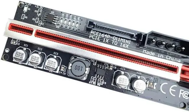 Alt view image 6 of 6 - 6PCS VER011MINI Riser 011Mini PCIE Riser PCI Express X16 Extender USB3.0 Cable X1 Card Riser For Video Card Bitcoin Miner Mining